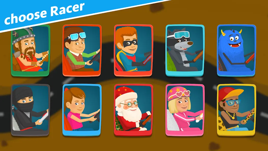 Racing car games for kids 2-5 [МОД Все открыто] APK Android Screenshot 1