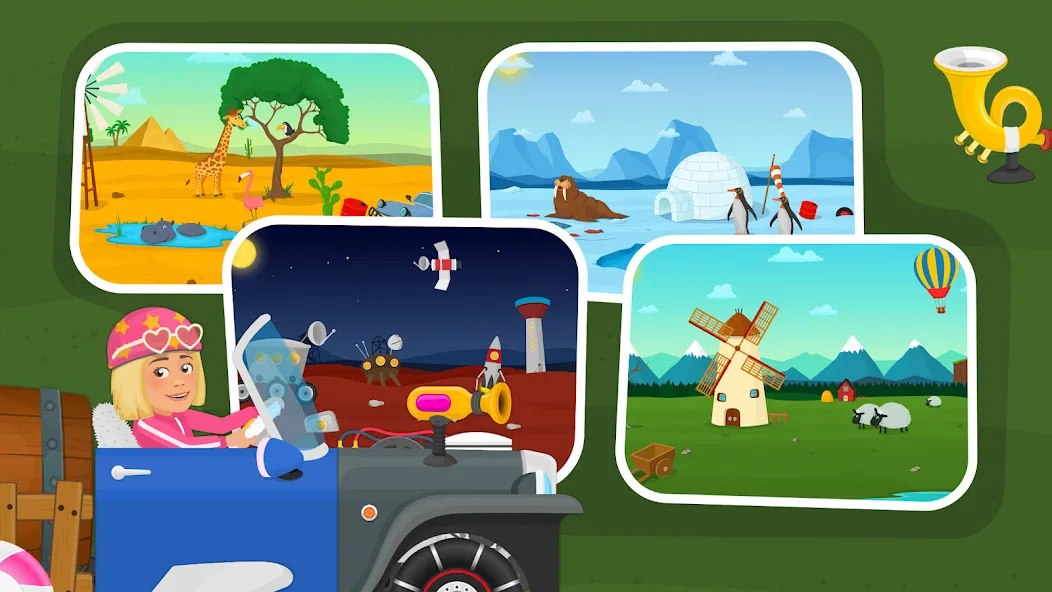 Racing car games for kids 2-5 [МОД Все открыто] APK Android Screenshot 4