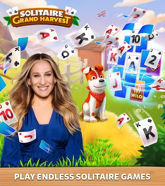 Solitaire Grand Harvest (Солитер Гранд Харвест) [МОД Бесконечные монеты] APK Android Screenshot 1