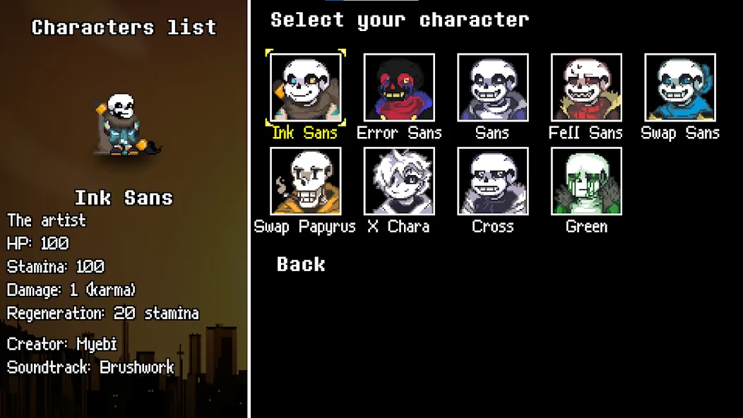 Underverse Battles (Андерверс Баттлз) [МОД Бесконечные монеты] APK Android Screenshot 2