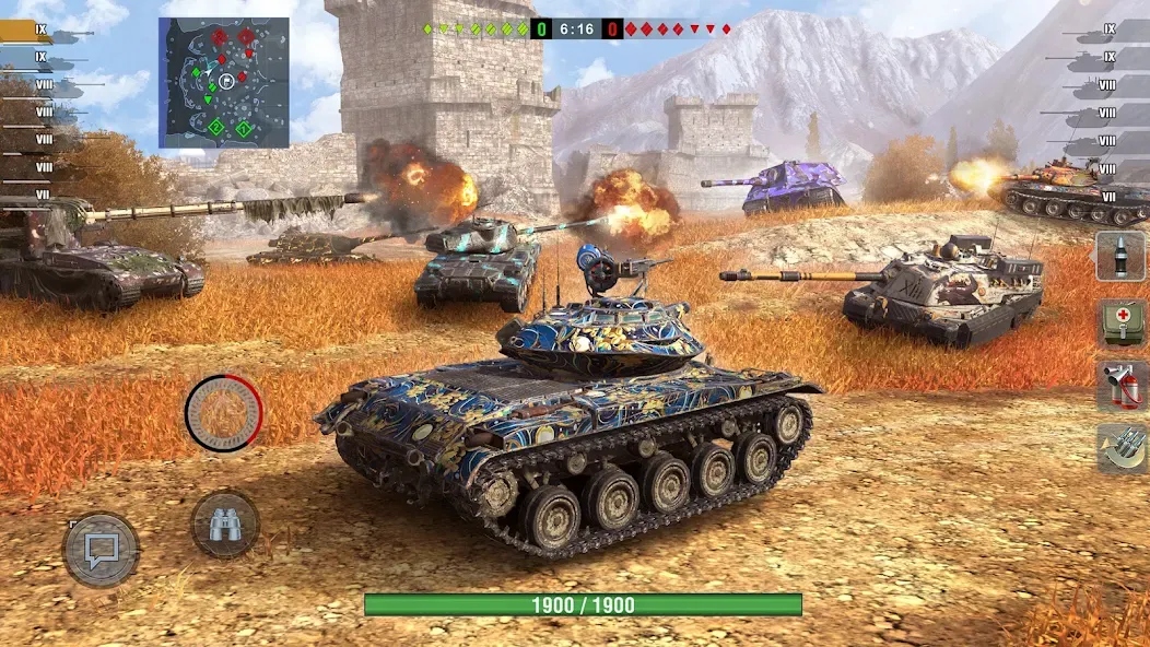 World of Tanks Blitz (Ворлд оф Танкс Блиц ПВП) [МОД Меню] APK Android Screenshot 4