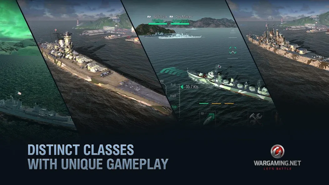 World of Warships Blitz War (Ворлд оф Варшипс Блиц Вар) [МОД Все открыто] APK Android Screenshot 3