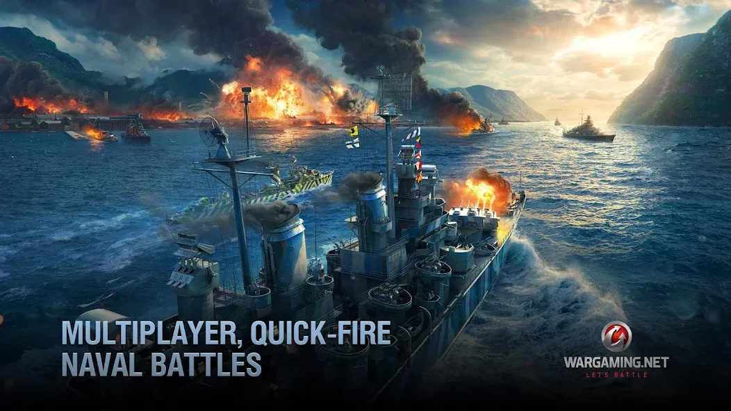 World of Warships Blitz War (Ворлд оф Варшипс Блиц Вар) [МОД Все открыто] APK Android Screenshot 4