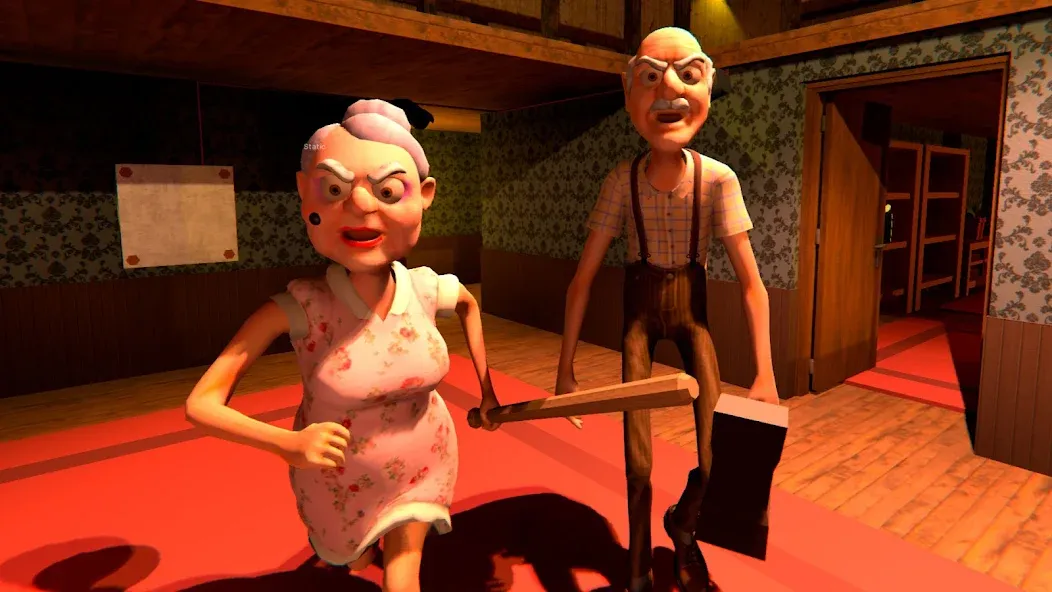 Grandpa And Granny Home Escape (Дедушка и бабушка сбегают из дома) [МОД Mega Pack] APK Android Screenshot 2
