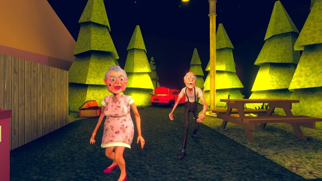 Grandpa And Granny Two Hunters (Дедушка и бабушка  два охотника) [МОД Много денег] APK Android Screenshot 1