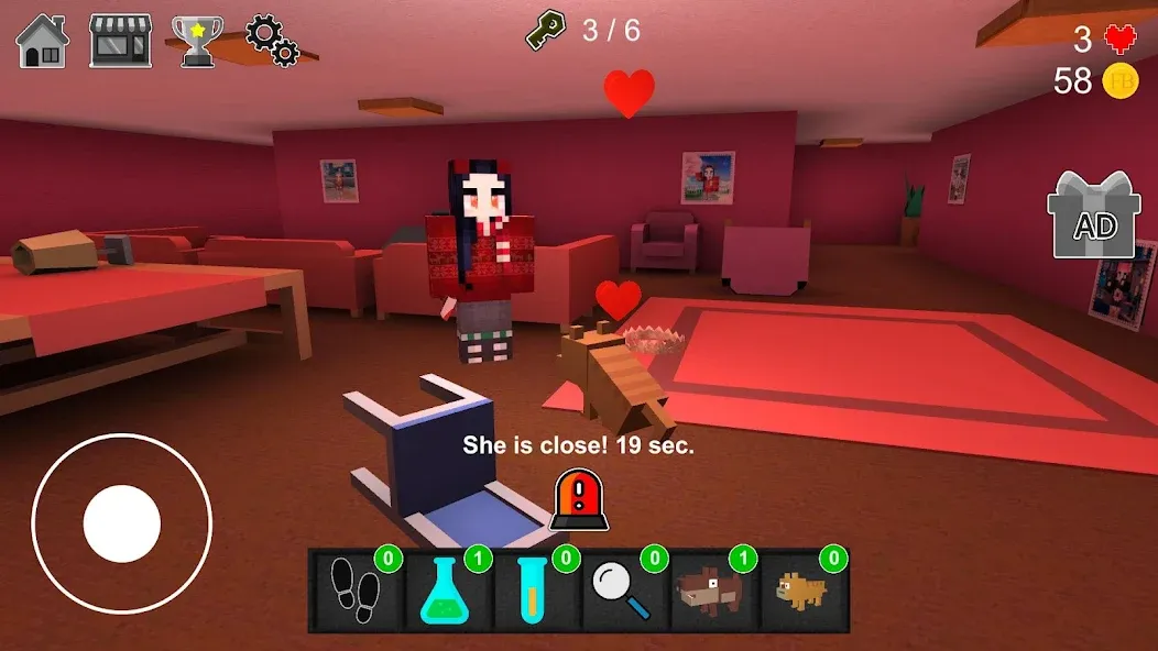 Night Horror In The Pink House [МОД Premium] APK Android Screenshot 2