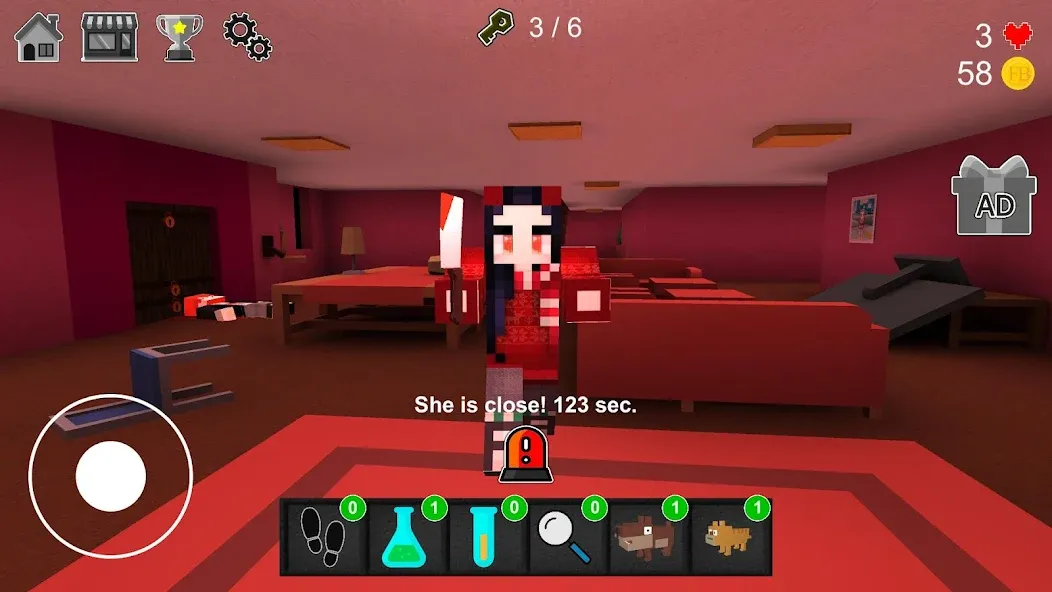 Night Horror In The Pink House [МОД Premium] APK Android Screenshot 5