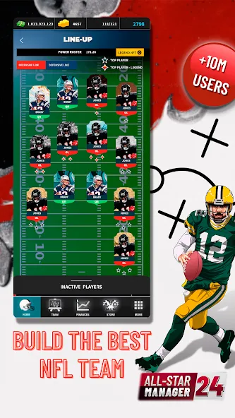 Fantasy Football Bowl Manager (Американ) [МОД Premium] APK Android Screenshot 2