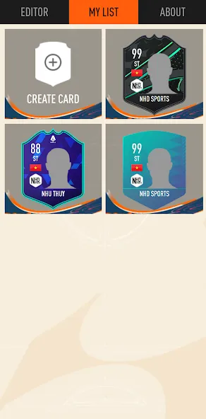 UT Card Creator 23 (Создатель Карточка 23) [МОД Меню] APK Android Screenshot 3