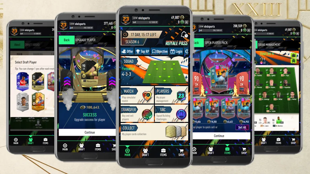 NHDFUT 23 Draft & Packs [МОД Бесконечные монеты] APK Android Screenshot 1