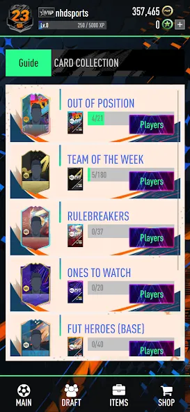 NHDFUT 23 Draft & Packs [МОД Бесконечные монеты] APK Android Screenshot 4