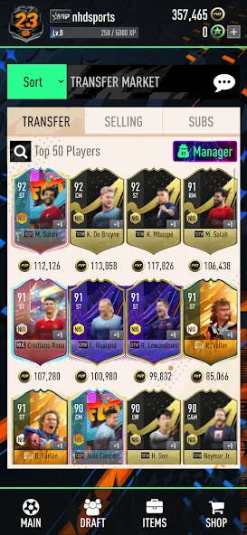 NHDFUT 23 Draft & Packs [МОД Бесконечные монеты] APK Android Screenshot 5