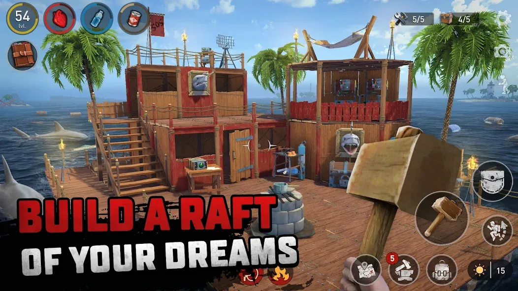 Raft® Survival - Ocean Nomad (Рафт) [МОД Меню] APK Android Screenshot 5