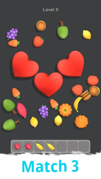 Match Tile 3D - Calm Matching (Матч Тайл 3Д) [МОД Бесконечные монеты] APK Android Screenshot 1