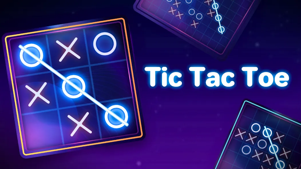 Tic Tac Toe 2 Player: XO Game (Тик Так Тоу 2 игрока) [МОД Бесконечные монеты] APK Android Screenshot 1