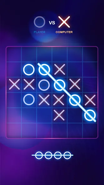 Tic Tac Toe 2 Player: XO Game (Тик Так Тоу 2 игрока) [МОД Бесконечные монеты] APK Android Screenshot 5