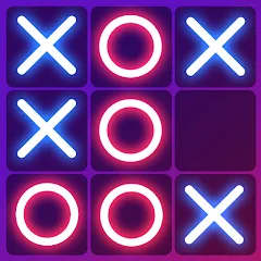 Tic Tac Toe 2 Player: XO Game (Тик Так Тоу 2 игрока) [МОД Бесконечные монеты] APK Android