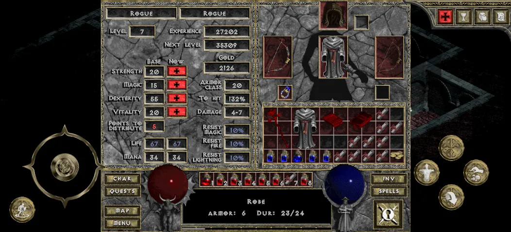DevilutionX - Diablo 1 port (ДевилутионЭкс) [МОД Бесконечные монеты] APK Android Screenshot 3
