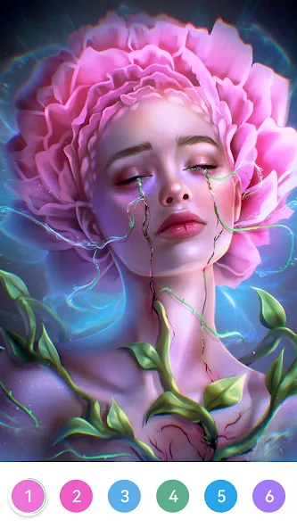 Girls Paint by Number Coloring (Девочки раскрашивают по номерам) [МОД Все открыто] APK Android Screenshot 3