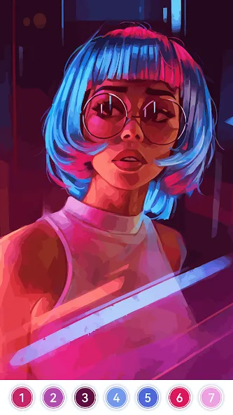 Girls Paint by Number Coloring (Девочки раскрашивают по номерам) [МОД Все открыто] APK Android Screenshot 5