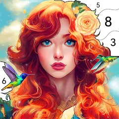 Girls Paint by Number Coloring (Девочки раскрашивают по номерам) [МОД Все открыто] APK Android