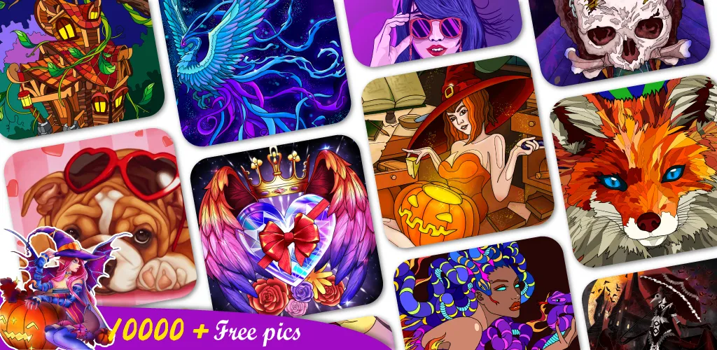 Coloring Book -Paint by Number (Малер Плюс) [МОД Unlocked] APK Android Screenshot 1