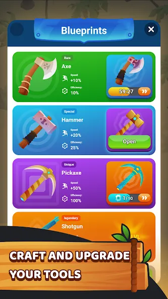 Survival Island Builder (Сурвивал Айленд Билдер) [МОД Все открыто] APK Android Screenshot 4