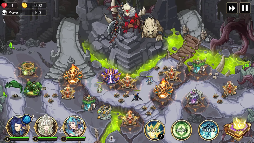 Kingdom War: Tower Defense TD (ТД Рояль) [МОД Все открыто] APK Android Screenshot 1