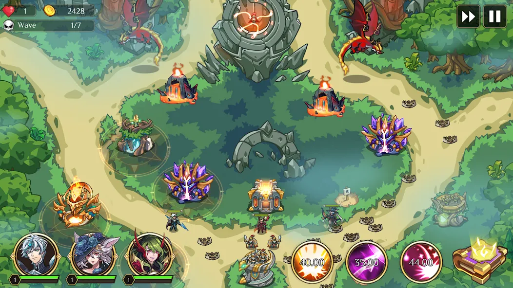 Kingdom War: Tower Defense TD (ТД Рояль) [МОД Все открыто] APK Android Screenshot 5