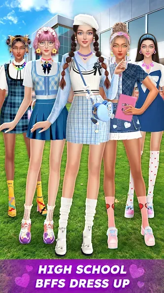 College Dress Up for Girls (Капель Макеовер) [МОД Много денег] APK Android Screenshot 1