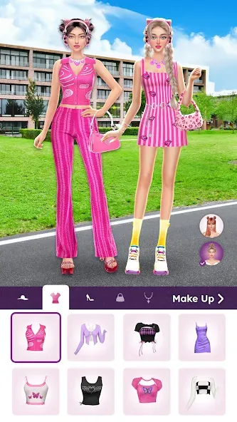College Dress Up for Girls (Капель Макеовер) [МОД Много денег] APK Android Screenshot 2