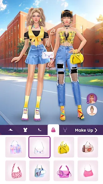 College Dress Up for Girls (Капель Макеовер) [МОД Много денег] APK Android Screenshot 5