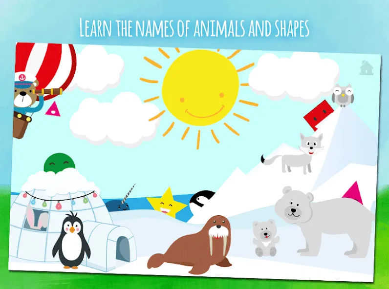 Animals learn words for kids [МОД Бесконечные монеты] APK Android Screenshot 2
