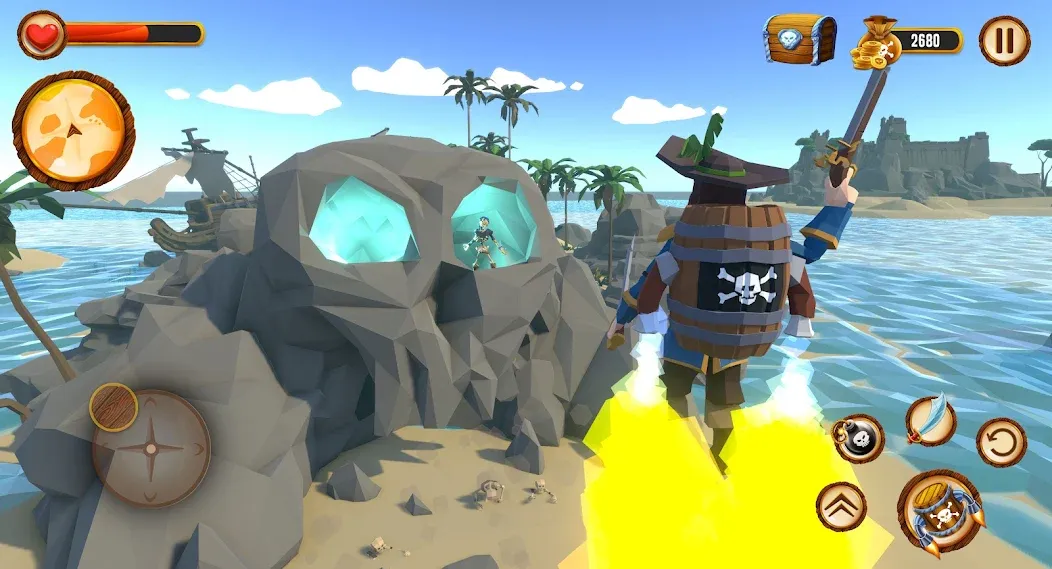 Pirate Polygon Caribbean Sea (Пиратская Полигон Карибское море) [МОД Premium] APK Android Screenshot 4