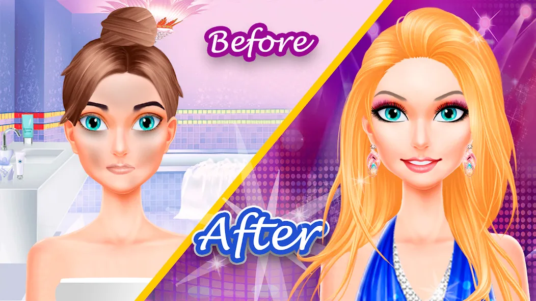 Makeup games makeover dress up [МОД Все открыто] APK Android Screenshot 1