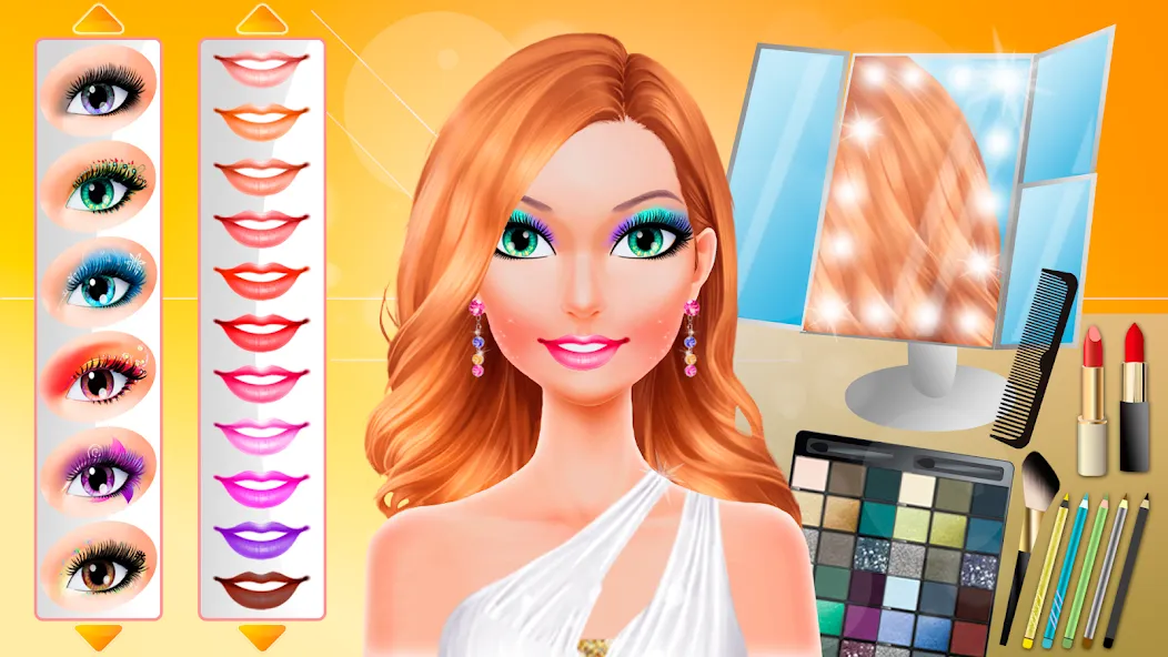 Makeup games makeover dress up [МОД Все открыто] APK Android Screenshot 3