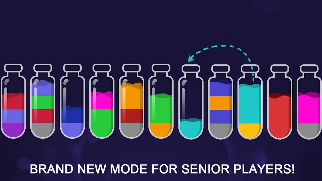 Color Sort Puzzle-Puzzle Game (Цветной головоломка сортировки) [МОД Mega Pack] APK Android Screenshot 3