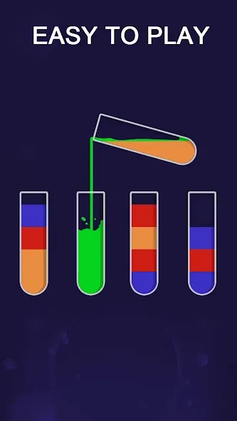 Color Sort Puzzle-Puzzle Game (Цветной головоломка сортировки) [МОД Mega Pack] APK Android Screenshot 4