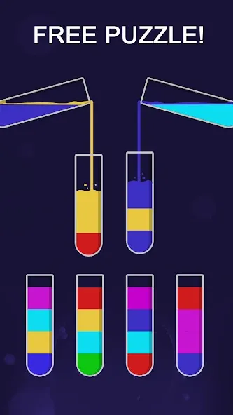 Color Sort Puzzle-Puzzle Game (Цветной головоломка сортировки) [МОД Mega Pack] APK Android Screenshot 5