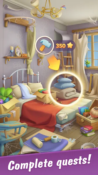 Merge Hotel Empire: Design (Мердж Отель Импайр) [МОД Unlocked] APK Android Screenshot 3