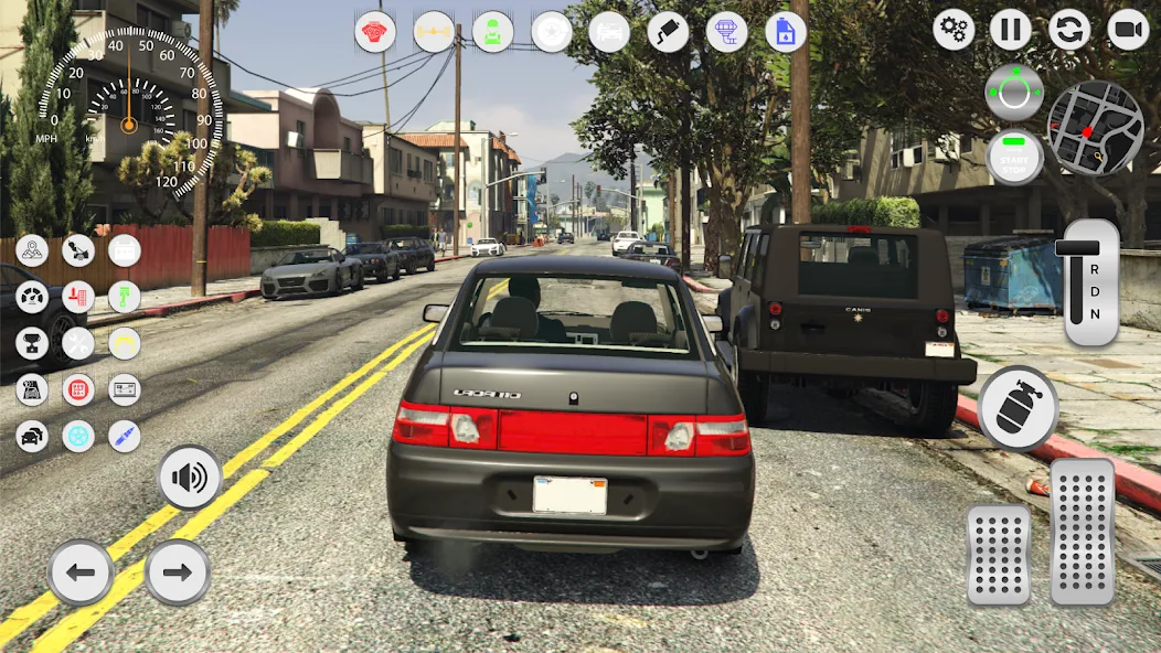 Lada 2110: Urban Simulator [МОД Все открыто] APK Android Screenshot 2