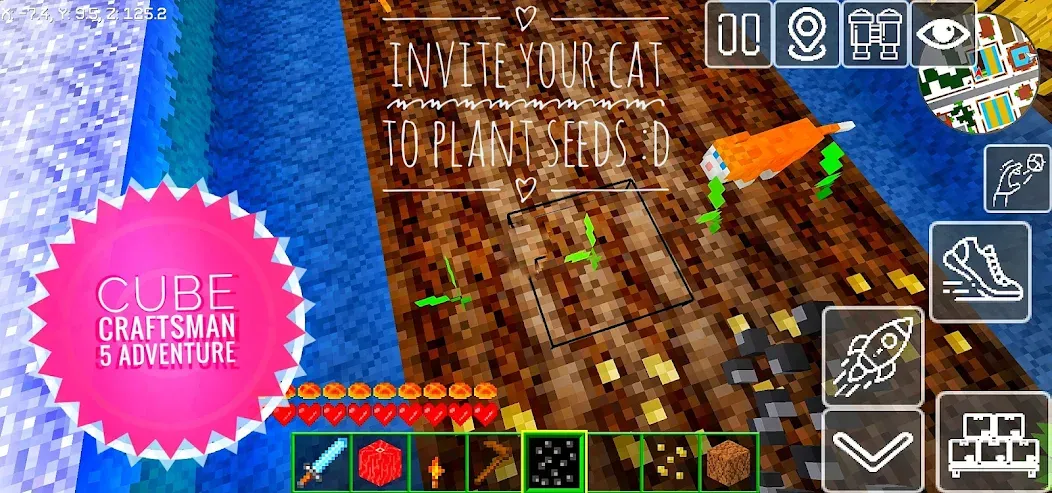Cube Craftsman 5 Adventure (КубКрафт Приключение) [МОД Mega Pack] APK Android Screenshot 5