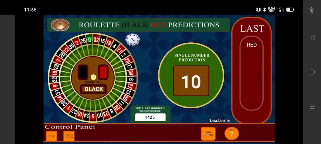 Roulette Black Red Calculator (Рулетка Черное Красное Калькулятор) [МОД Unlocked] APK Android Screenshot 2