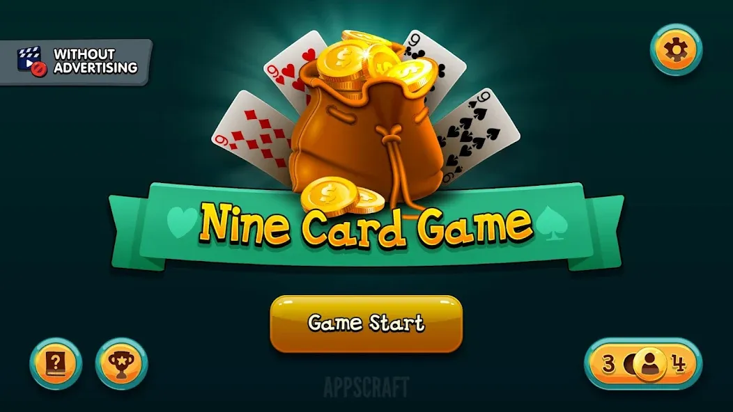 Nine Card Game online offline [МОД Бесконечные монеты] APK Android Screenshot 2
