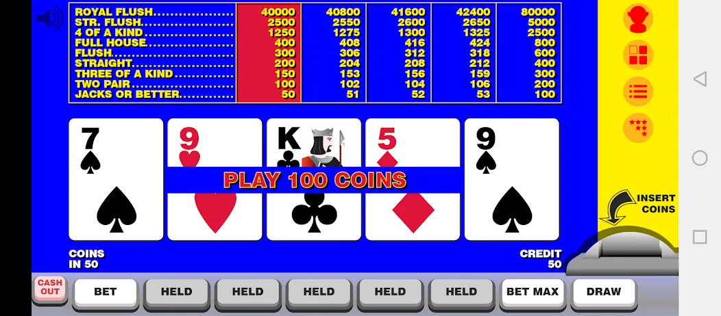 Video Poker with Double Up [МОД Premium] APK Android Screenshot 1