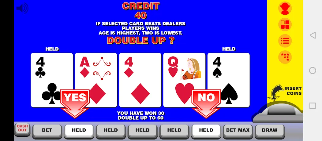 Video Poker with Double Up [МОД Premium] APK Android Screenshot 2