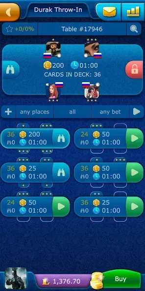 Durak LiveGames online [МОД Unlocked] APK Android Screenshot 3