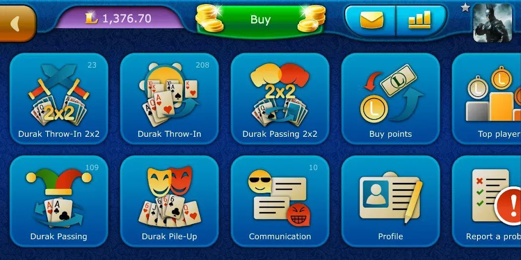 Durak LiveGames online [МОД Unlocked] APK Android Screenshot 5