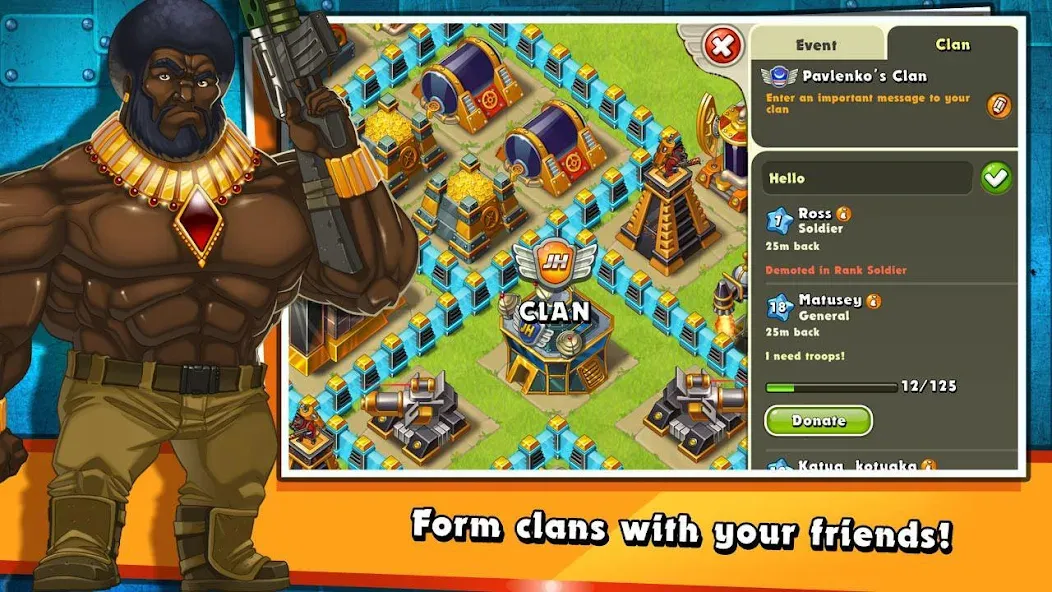 Jungle Heat: War of Clans (Джангл Хит) [МОД Все открыто] APK Android Screenshot 2