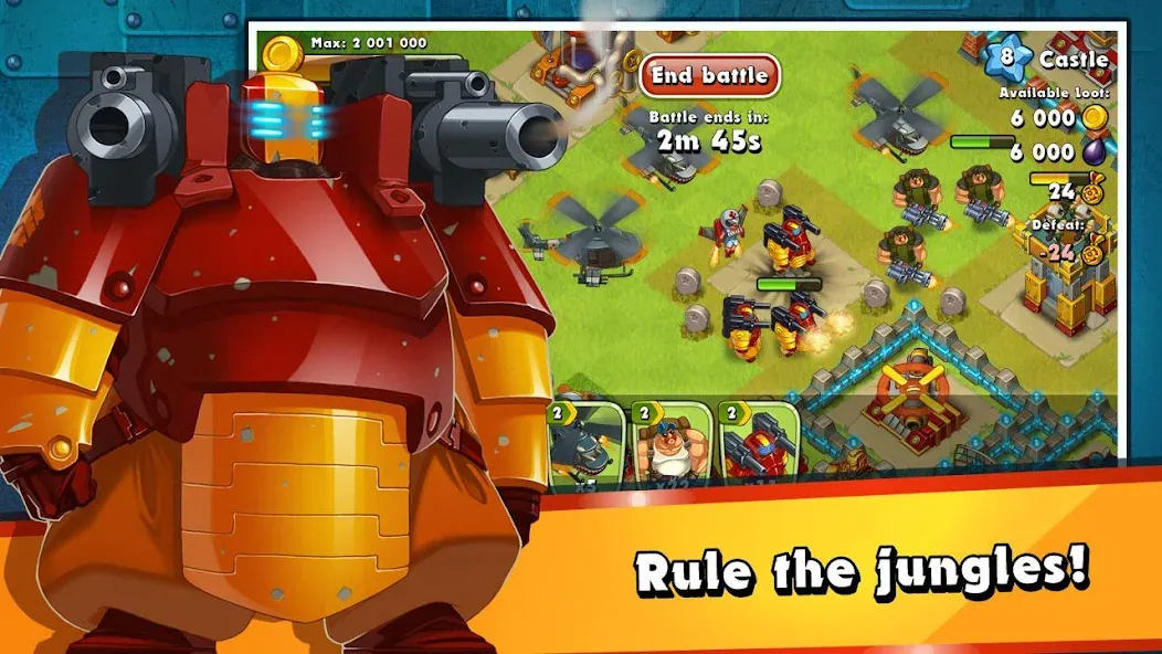 Jungle Heat: War of Clans (Джангл Хит) [МОД Все открыто] APK Android Screenshot 5